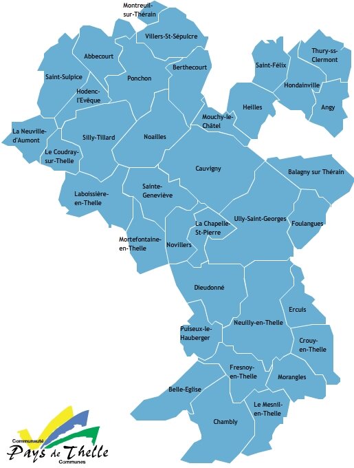 carte du pays de thelle